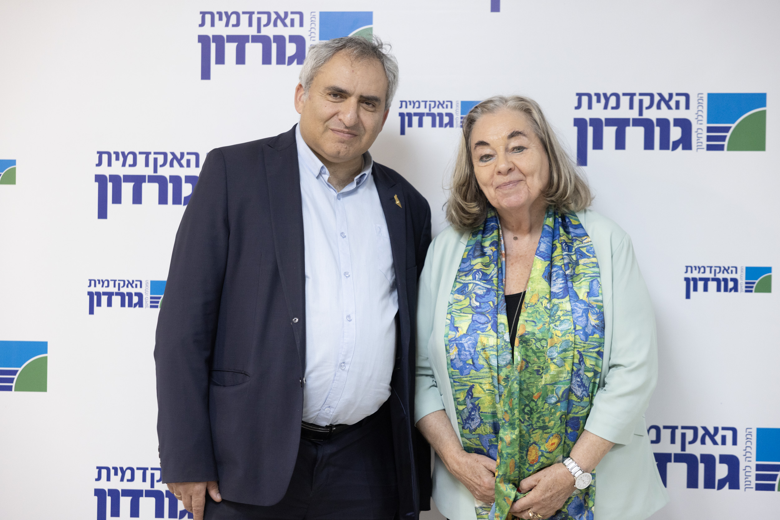 השר במשרד האוצר זאב אלקין ונשיאת המכללה פרופ' אילנה לבנברג