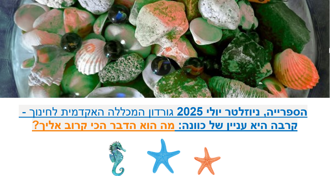 ניוזלטר יולי 2025 